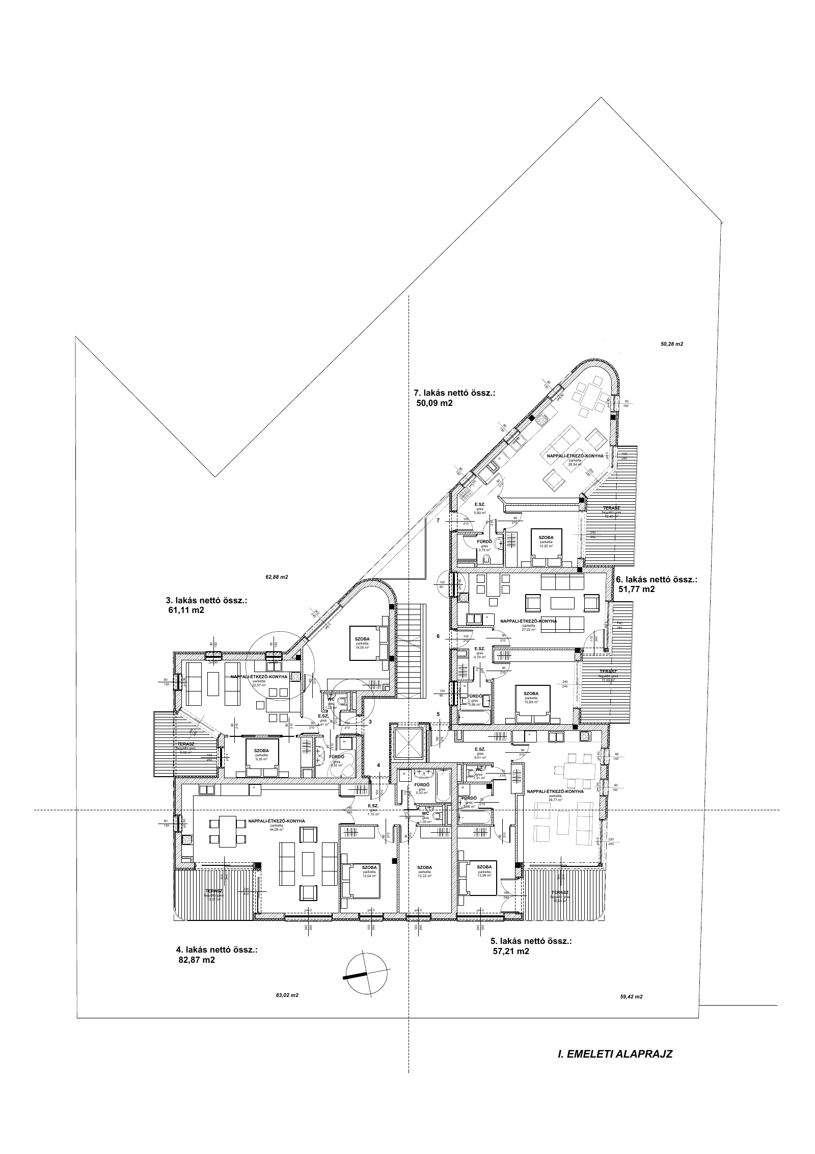 Villa Széplak, 32 lakásos lakóépület kép - Tarjányi Ákos építészmérnök